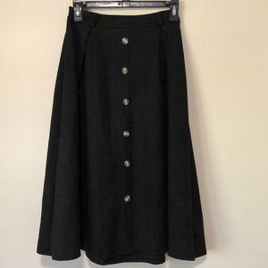 Oak + fort Midi/Maxi Black skirt